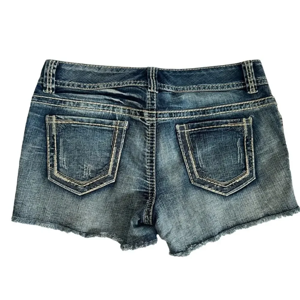 Maurices Blue Jean Cut-Off Shorts Size 9/10‎